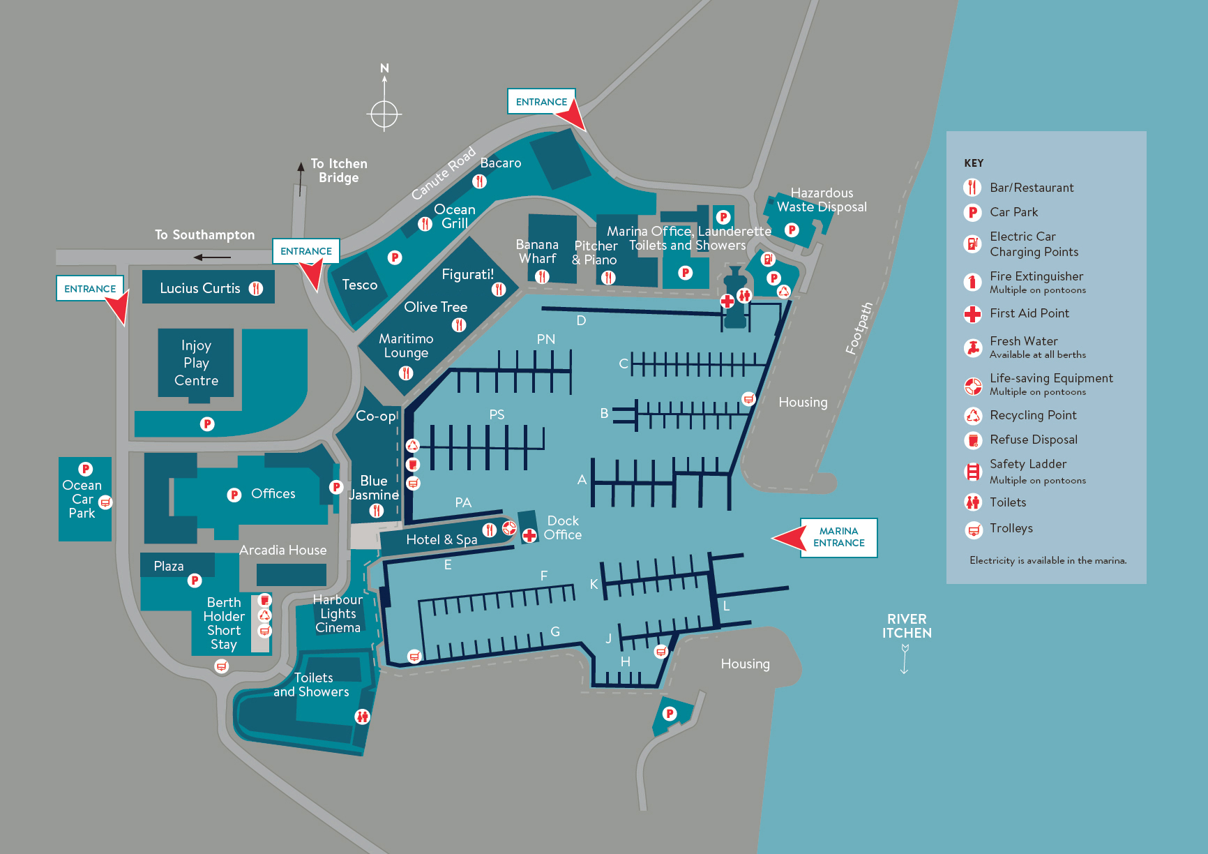 Marina Plan Ocean Village Marina MDL Marinas