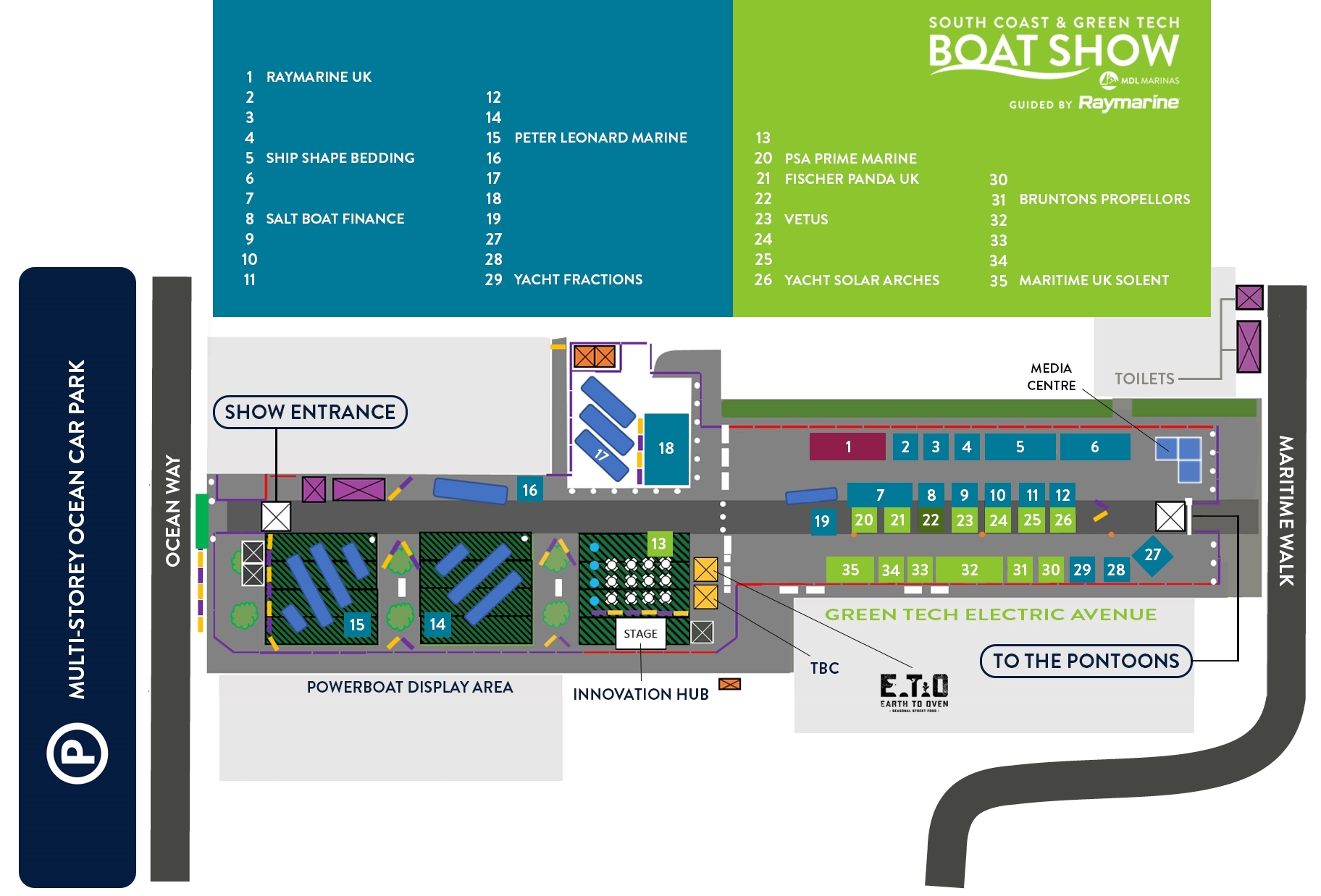 Please note that locations and layout are subject to change as exhibitors are confirmed.