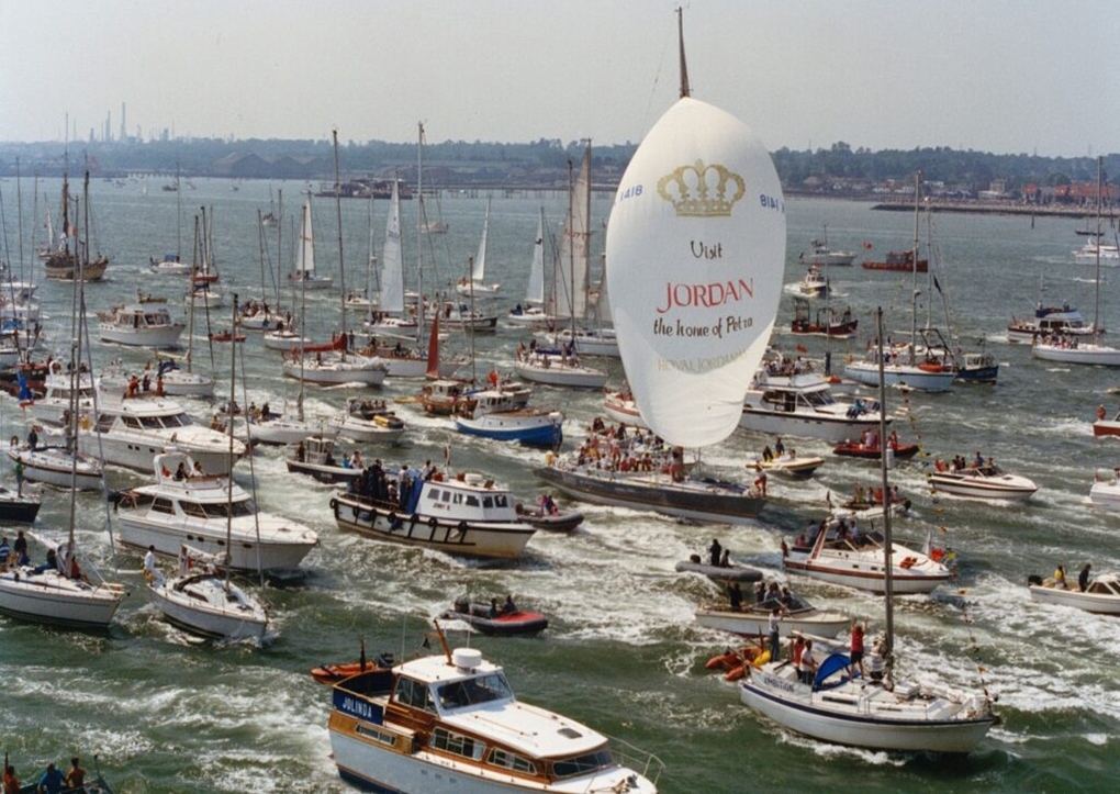 Maiden finish in Southampton, 1990. Image courtesy of Andrew Sassoli Walkjer.