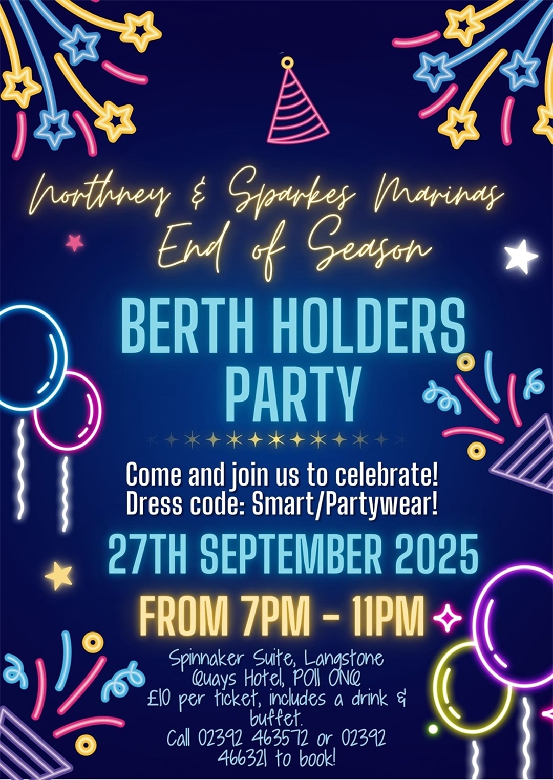 Sparkes and Northney Berth Holders End of Season Party