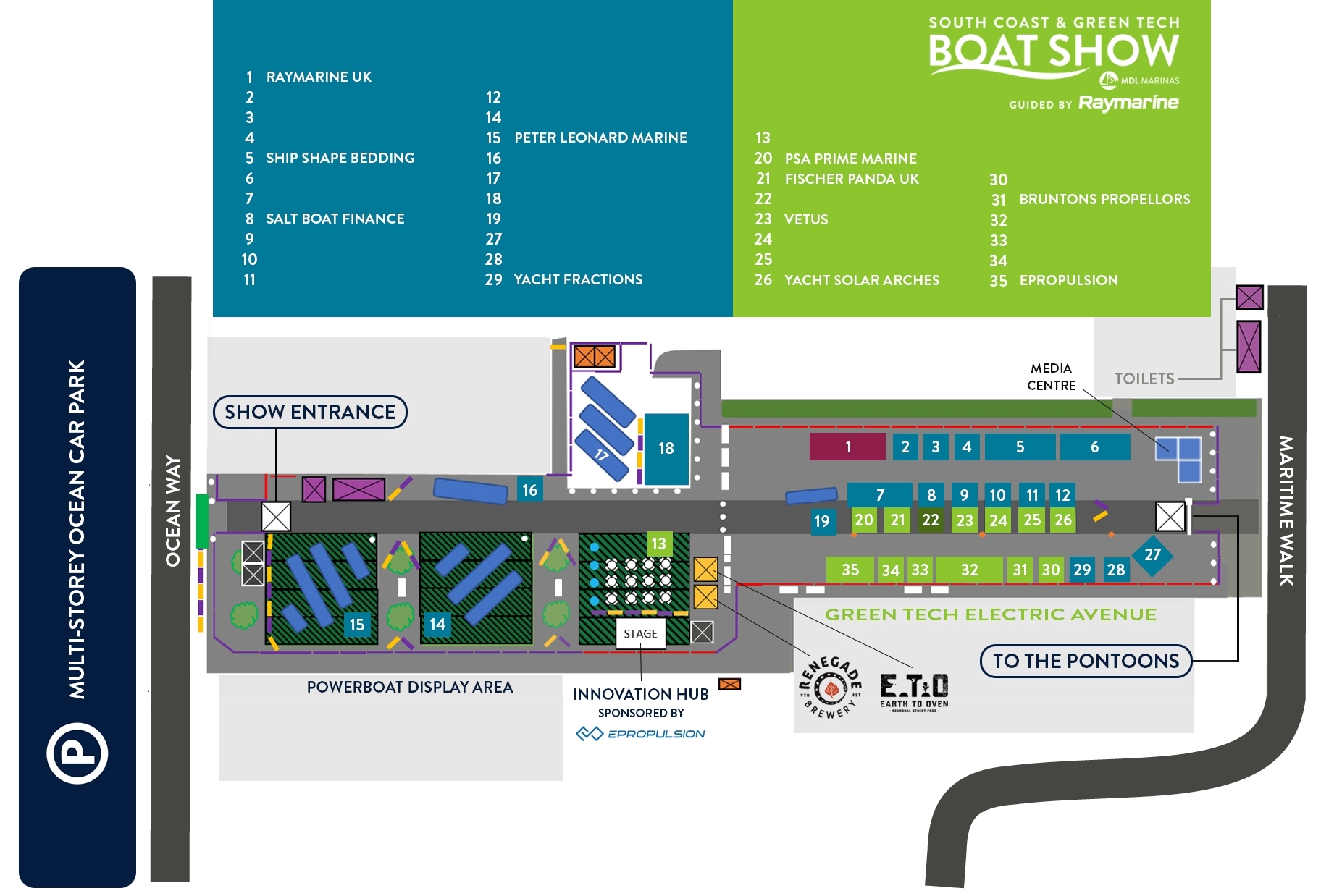 Please note that locations and layout are subject to change as exhibitors are confirmed.
