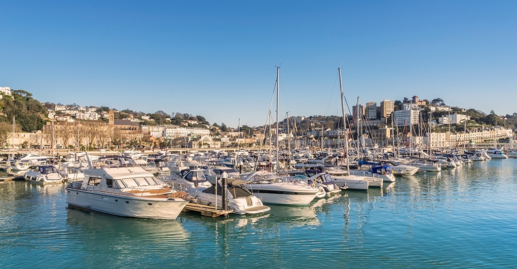 Torquay Marina in Devon.