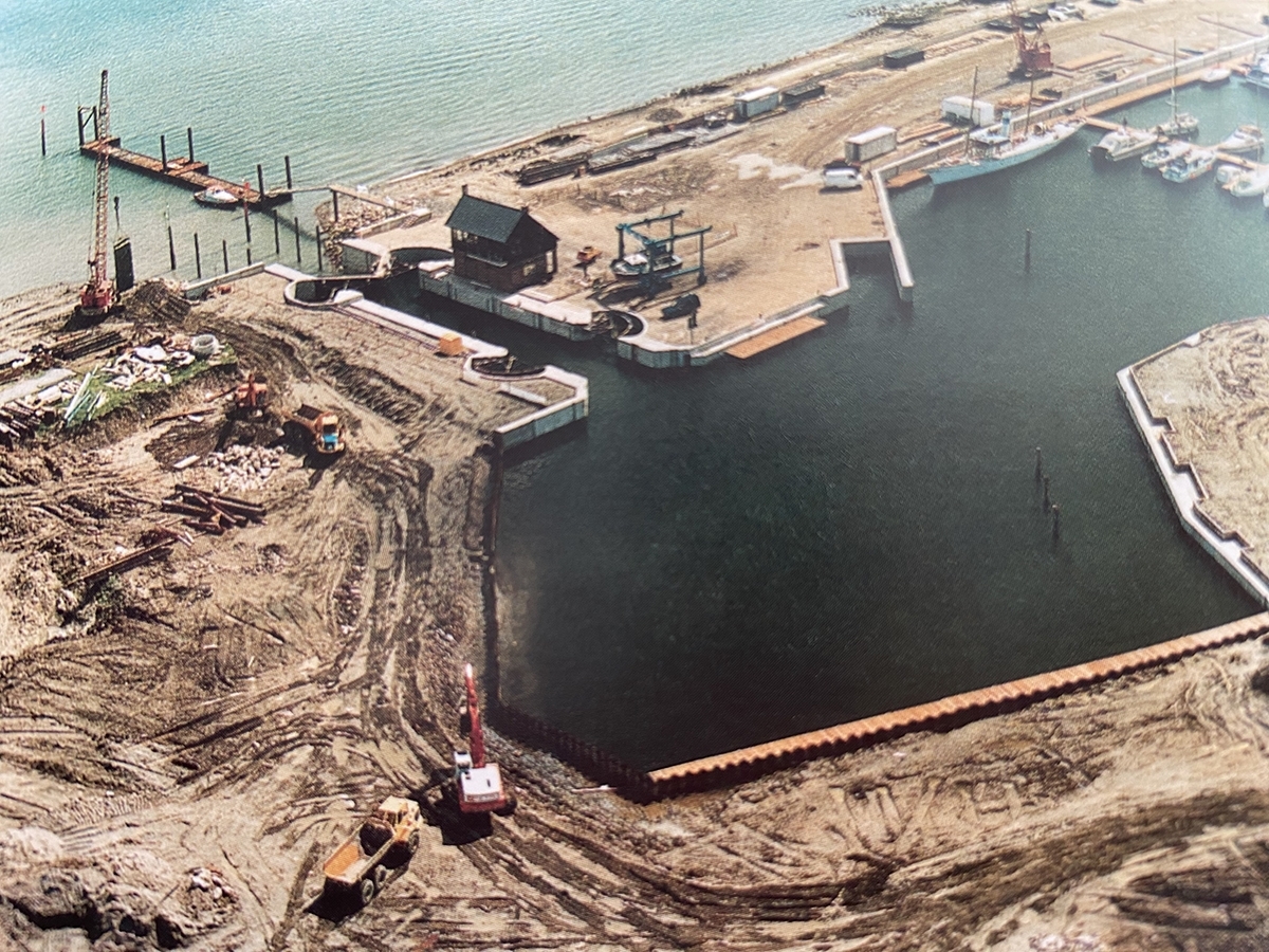 Hythe Marina Village under construction.